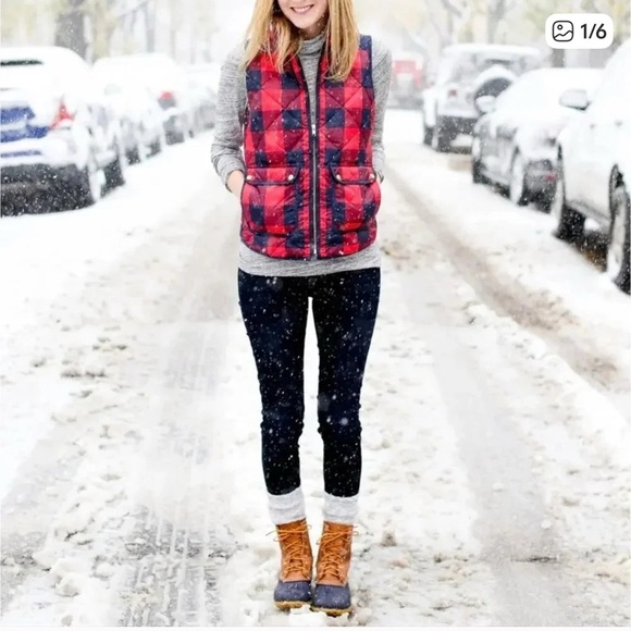 Paraphrase Red and Blue Quilted Vest - Picture 5 of 5